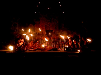 A kecak fire dance. Ubud, Bali.